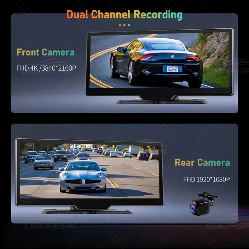 2023 K2 10.26 "داش كام 4K 2160P كاميرا الرؤية الخلفية Carplay & Android Auto GPS Navigation مع التحكم الصوتي جهاز تسجيل فيديو رقمي للسيارات BT FM مراقب - منصة بي مارت للتسوق الإلكتروني2023 K2 10.26 "داش كام 4K 2160P كاميرا الرؤية الخلفية Carplay & Android Auto GPS Navigation مع التحكم الصوتي جهاز تسجيل فيديو رقمي للسيارات BT FM مراقب