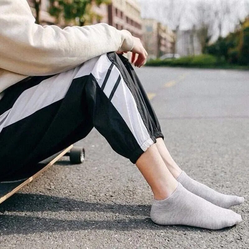 5pairs Mens Socks Boat Black Business Solid Color Breathable Comfortable High Quality Ankle - منصة بي مارت للتسوق الإلكتروني5pairs Mens Socks Boat Black Business Solid Color Breathable Comfortable High Quality Ankle