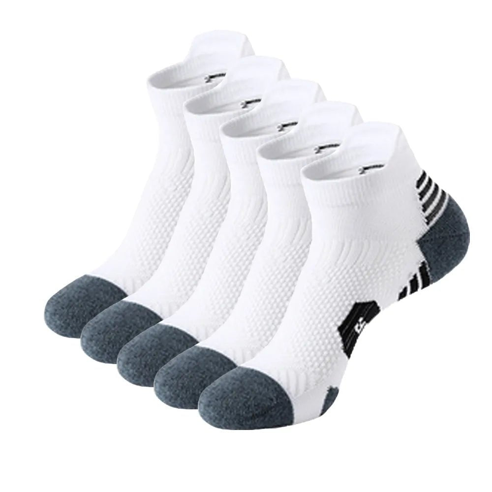 5Pairs New Spring Men's Socks AnkleThick Knit Sports Sock Outdoor Fitness Breathable Quick Dry Wear-resistant Short Running Sock - منصة بي مارت للتسوق الإلكتروني5Pairs New Spring Men's Socks AnkleThick Knit Sports Sock Outdoor Fitness Breathable Quick Dry Wear-resistant Short Running Sock