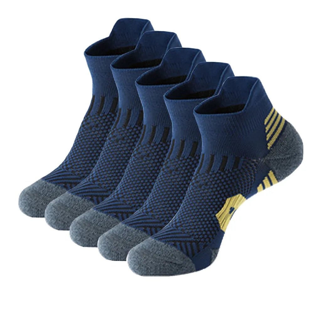 5Pairs New Spring Men's Socks AnkleThick Knit Sports Sock Outdoor Fitness Breathable Quick Dry Wear-resistant Short Running Sock - منصة بي مارت للتسوق الإلكتروني5Pairs New Spring Men's Socks AnkleThick Knit Sports Sock Outdoor Fitness Breathable Quick Dry Wear-resistant Short Running Sock