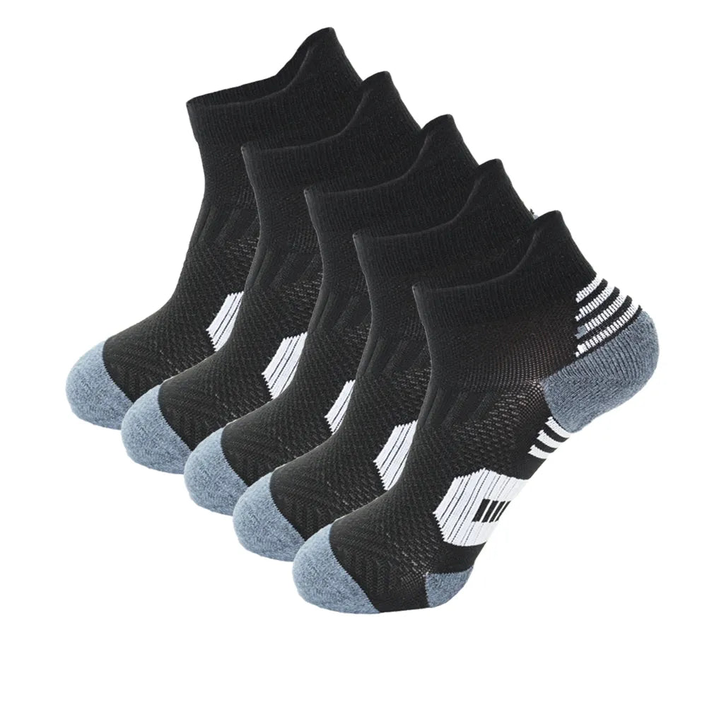 5Pairs New Spring Men's Socks AnkleThick Knit Sports Sock Outdoor Fitness Breathable Quick Dry Wear-resistant Short Running Sock - منصة بي مارت للتسوق الإلكتروني5Pairs New Spring Men's Socks AnkleThick Knit Sports Sock Outdoor Fitness Breathable Quick Dry Wear-resistant Short Running Sock