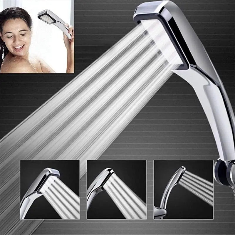 ZhangJi رائجة البيع 300 ثقوب دش رئيس توفير المياه تدفق مع الكروم ABS المطر ارتفاع ضغط رذاذ فوهة اكسسوارات الحمام B MART