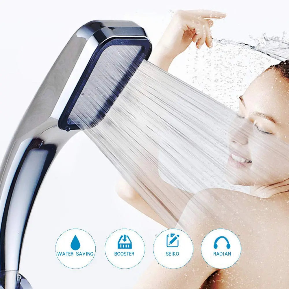 ZhangJi رائجة البيع 300 ثقوب دش رئيس توفير المياه تدفق مع الكروم ABS المطر ارتفاع ضغط رذاذ فوهة اكسسوارات الحمام B MART