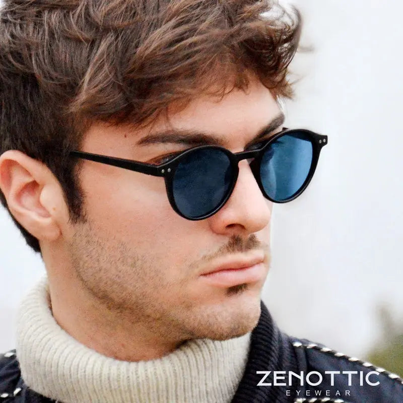 ZENOTTIC ريترو الاستقطاب النظارات الشمسية 2023 2022 الرجال النساء خمر إطار دائري صغير نظارات شمسية بولارويد عدسة UV400 نظارات ظلال B MART