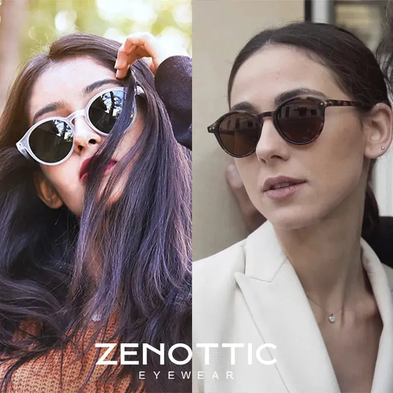 ZENOTTIC ريترو الاستقطاب النظارات الشمسية 2023 2022 الرجال النساء خمر إطار دائري صغير نظارات شمسية بولارويد عدسة UV400 نظارات ظلال B MART