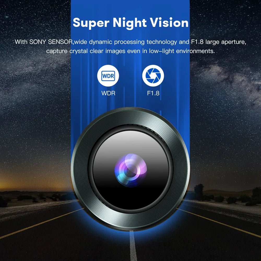 AZDOME M550-3CH Dash Cam Car DVR 4K 3 Cameras 1080 Rear Cam Recording With GPS Night Vision WIFI Parking Monitor Car - منصة بي مارت للتسوق الإلكترونيAZDOME M550-3CH Dash Cam Car DVR 4K 3 Cameras 1080 Rear Cam Recording With GPS Night Vision WIFI Parking Monitor Car