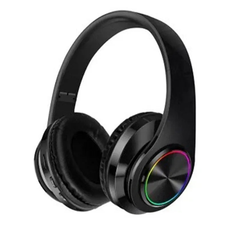 B39 Headphone With Wireless Bluetooth Colorful Light Pluggable Card Game Music Movement - منصة بي مارت للتسوق الإلكترونيB39 Headphone With Wireless Bluetooth Colorful Light Pluggable Card Game Music Movement