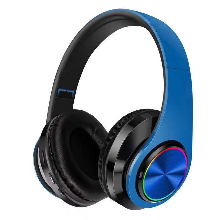 B39 Headphone With Wireless Bluetooth Colorful Light Pluggable Card Game Music Movement - منصة بي مارت للتسوق الإلكترونيB39 Headphone With Wireless Bluetooth Colorful Light Pluggable Card Game Music Movement