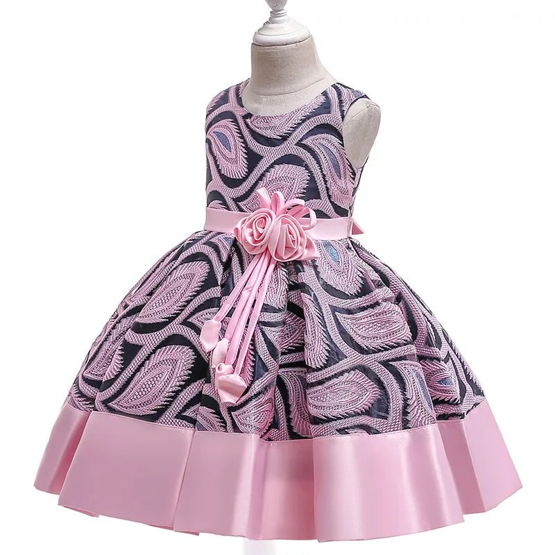 Baby Girls Flower Striped Dress For Girls Floral Wedding Party Dresses Kids Princess Christmas Dress Children Girls Clothing - منصة بي مارت للتسوق الإلكترونيBaby Girls Flower Striped Dress For Girls Floral Wedding Party Dresses Kids Princess Christmas Dress Children Girls Clothing