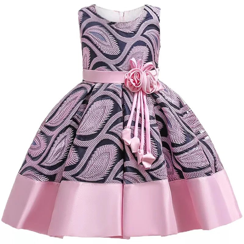 Baby Girls Flower Striped Dress For Girls Floral Wedding Party Dresses Kids Princess Christmas Dress Children Girls Clothing - منصة بي مارت للتسوق الإلكترونيBaby Girls Flower Striped Dress For Girls Floral Wedding Party Dresses Kids Princess Christmas Dress Children Girls Clothing