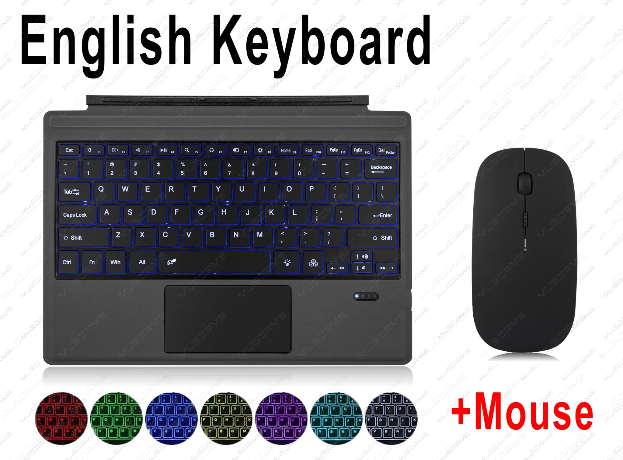 Backlit Keypad for Microsoft Surface Pro 3 4 5 6 7 8 9 X Go 1 2 3 Trackpad Wireless Magnetic Keyboard Arabic Ñ Korean AZERTY - منصة بي مارت للتسوق الإلكترونيBacklit Keypad for Microsoft Surface Pro 3 4 5 6 7 8 9 X Go 1 2 3 Trackpad Wireless Magnetic Keyboard Arabic Ñ Korean AZERTY