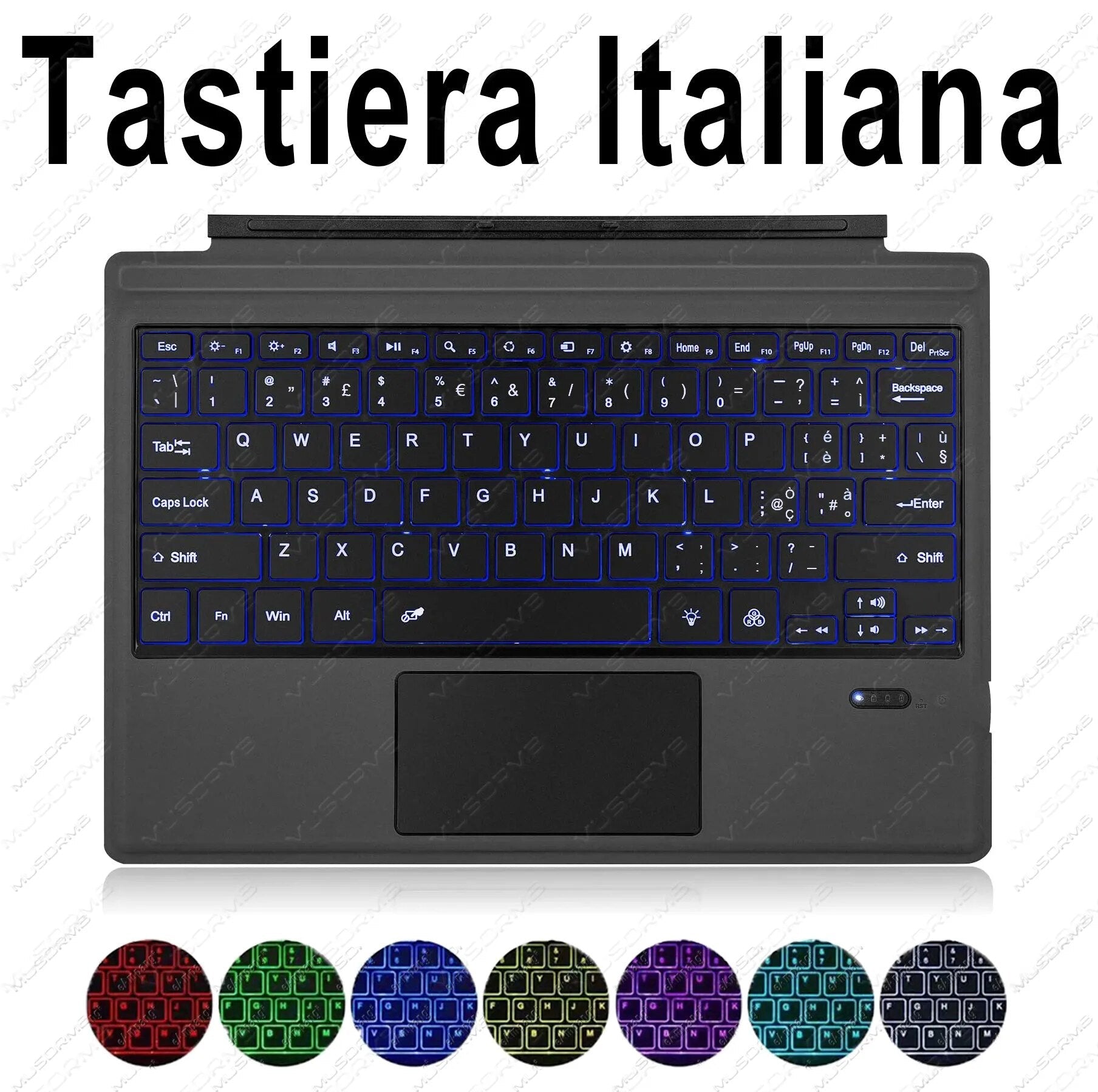 Backlit Keypad for Microsoft Surface Pro 3 4 5 6 7 8 9 X Go 1 2 3 Trackpad Wireless Magnetic Keyboard Arabic Ñ Korean AZERTY - منصة بي مارت للتسوق الإلكترونيBacklit Keypad for Microsoft Surface Pro 3 4 5 6 7 8 9 X Go 1 2 3 Trackpad Wireless Magnetic Keyboard Arabic Ñ Korean AZERTY