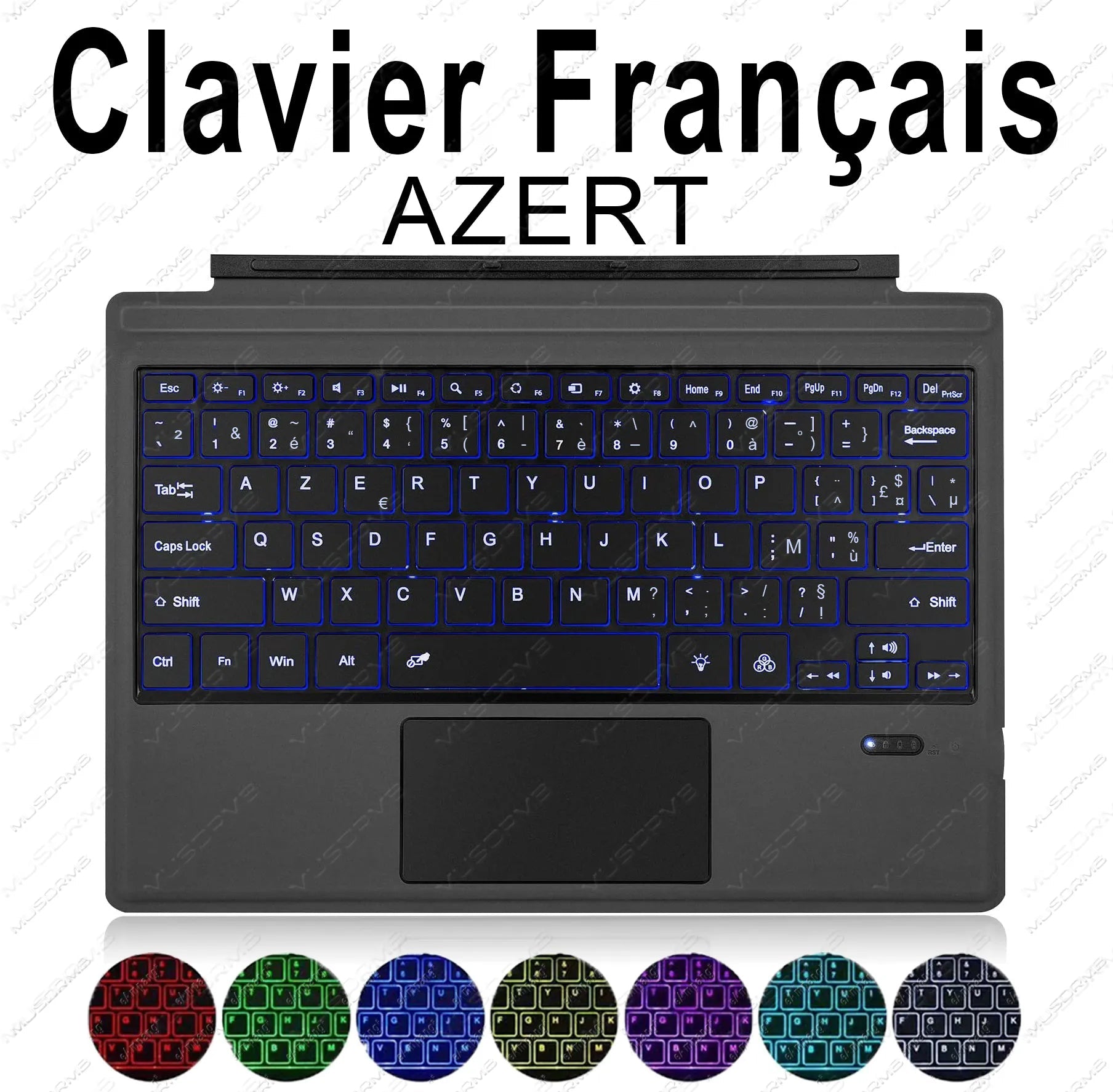 Backlit Keypad for Microsoft Surface Pro 3 4 5 6 7 8 9 X Go 1 2 3 Trackpad Wireless Magnetic Keyboard Arabic Ñ Korean AZERTY - منصة بي مارت للتسوق الإلكترونيBacklit Keypad for Microsoft Surface Pro 3 4 5 6 7 8 9 X Go 1 2 3 Trackpad Wireless Magnetic Keyboard Arabic Ñ Korean AZERTY