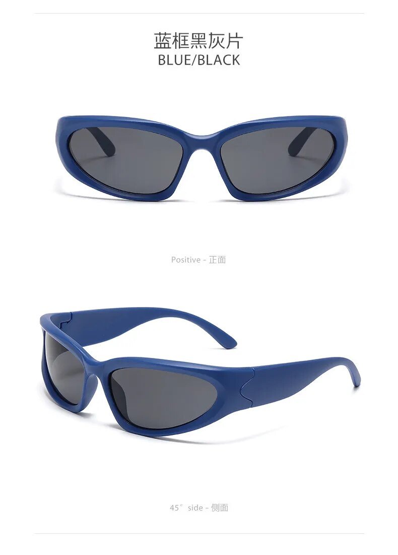 Black frame sunglasses for men and women, clay driving glasses, fishing sunglasses, UV400, sports glasses, brand, new y2k, - منصة بي مارت للتسوق الإلكترونيBlack frame sunglasses for men and women, clay driving glasses, fishing sunglasses, UV400, sports glasses, brand, new y2k,