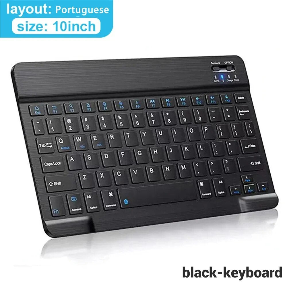 Bluetooth Wireless Keyboard Mouse For IOS Android Windows Tablet For iPad Air Mini Pro Spanish Korean Portugal Russian Keyboard - منصة بي مارت للتسوق الإلكترونيBluetooth Wireless Keyboard Mouse For IOS Android Windows Tablet For iPad Air Mini Pro Spanish Korean Portugal Russian Keyboard