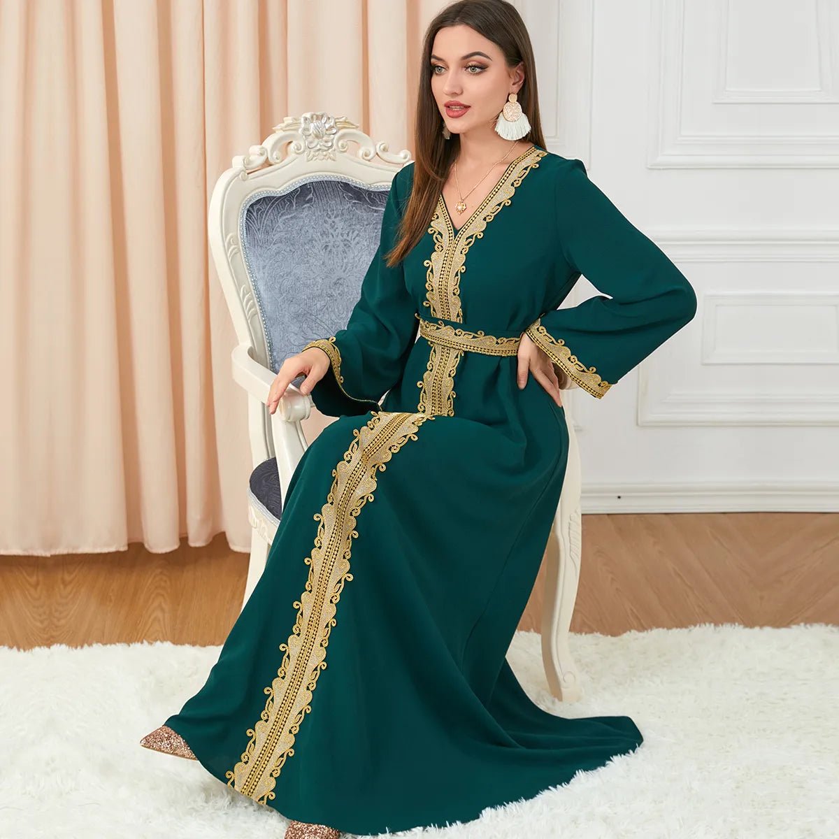 BNSQ 3252 #2023 صيف جديد بلون خياطة فستان المرأة المسلمة الدانتيل الربط فستان المنزل غير رسمي - منصة بي مارت للتسوق الإلكترونيBNSQ 3252 #2023 صيف جديد بلون خياطة فستان المرأة المسلمة الدانتيل الربط فستان المنزل غير رسمي