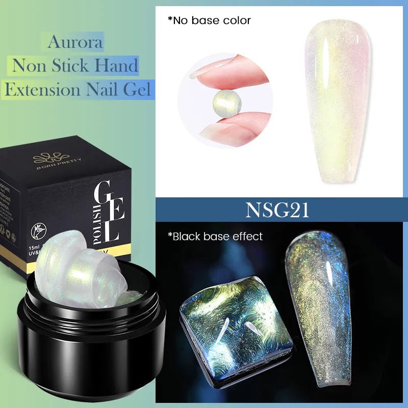 BORN PRETTY 15ML Non Stick Hand Solid Extension Nail Gel Clear Nude Pink Extension Gel Rhinestone Glue Gel Easy to Operate - منصة بي مارت للتسوق الإلكترونيBORN PRETTY 15ML Non Stick Hand Solid Extension Nail Gel Clear Nude Pink Extension Gel Rhinestone Glue Gel Easy to Operate