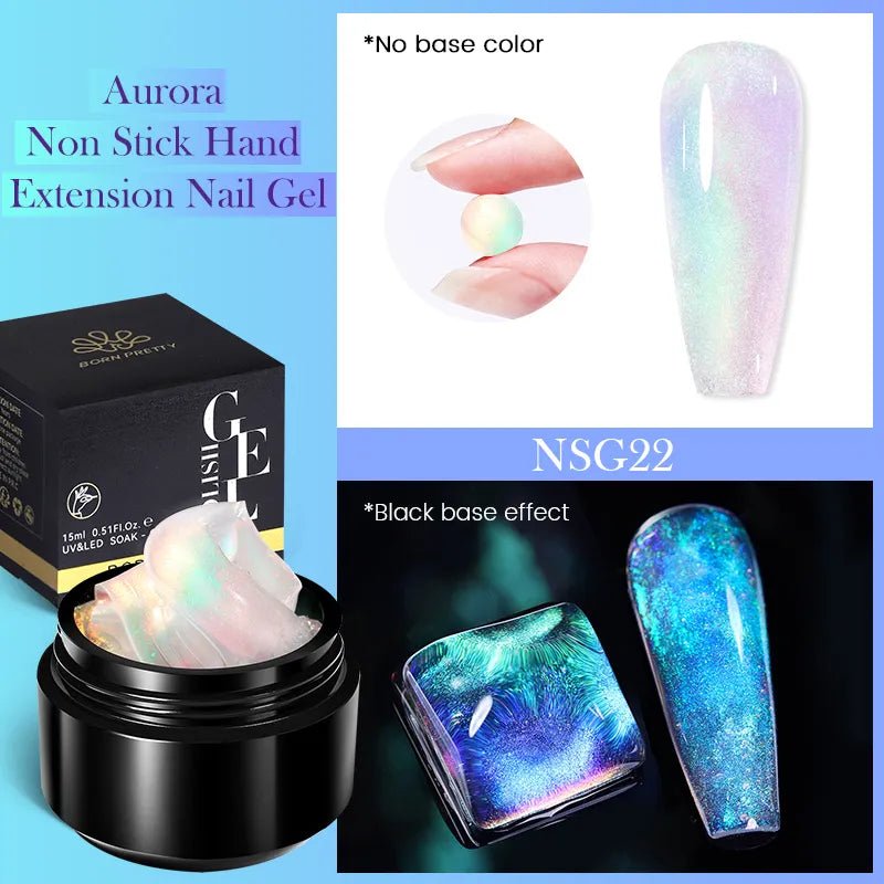 BORN PRETTY 15ML Non Stick Hand Solid Extension Nail Gel Clear Nude Pink Extension Gel Rhinestone Glue Gel Easy to Operate - منصة بي مارت للتسوق الإلكترونيBORN PRETTY 15ML Non Stick Hand Solid Extension Nail Gel Clear Nude Pink Extension Gel Rhinestone Glue Gel Easy to Operate