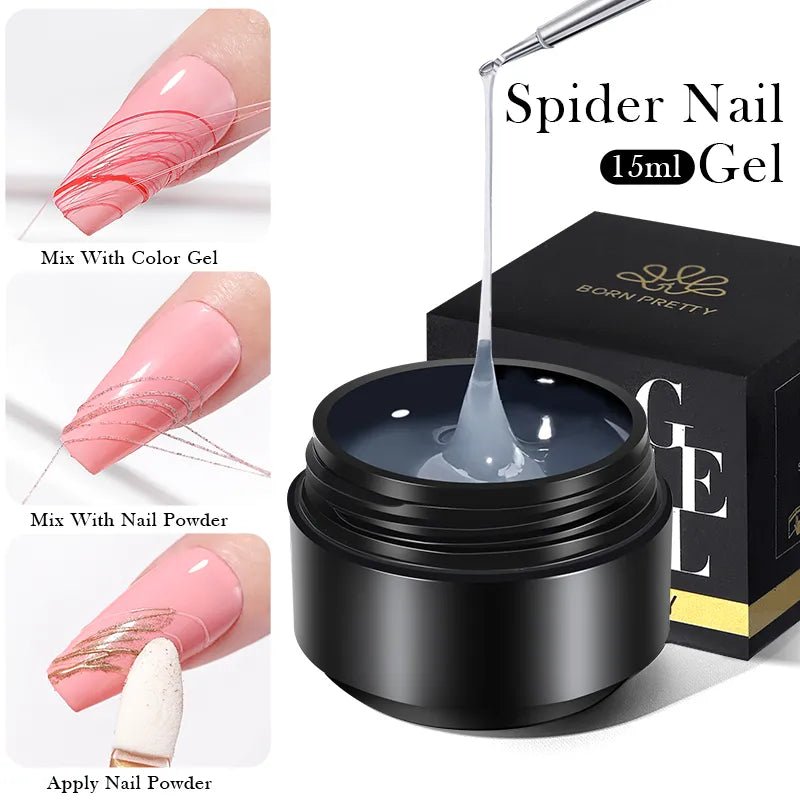 BORN PRETTY 15ML Non Stick Hand Solid Extension Nail Gel Clear Nude Pink Extension Gel Rhinestone Glue Gel Easy to Operate - منصة بي مارت للتسوق الإلكترونيBORN PRETTY 15ML Non Stick Hand Solid Extension Nail Gel Clear Nude Pink Extension Gel Rhinestone Glue Gel Easy to Operate