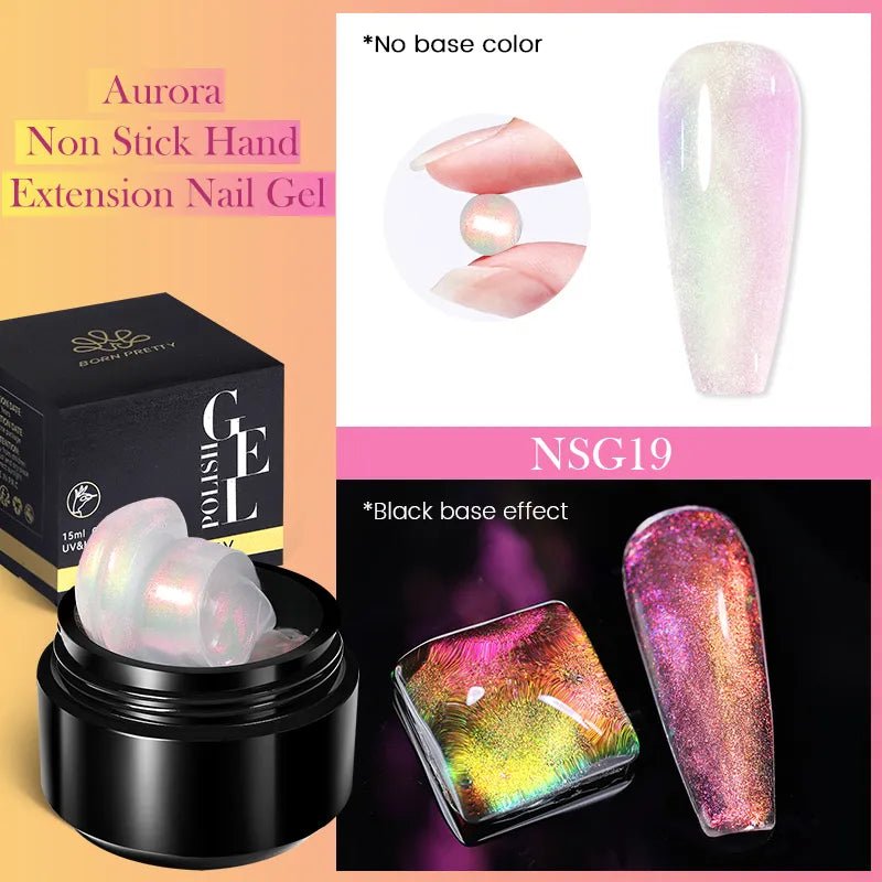 BORN PRETTY 15ML Non Stick Hand Solid Extension Nail Gel Clear Nude Pink Extension Gel Rhinestone Glue Gel Easy to Operate - منصة بي مارت للتسوق الإلكترونيBORN PRETTY 15ML Non Stick Hand Solid Extension Nail Gel Clear Nude Pink Extension Gel Rhinestone Glue Gel Easy to Operate