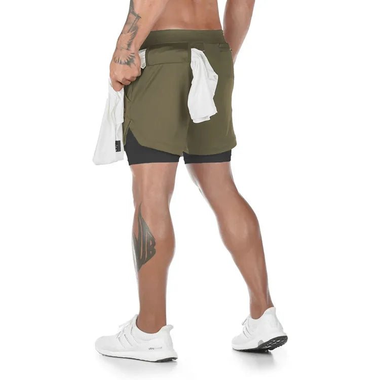 Camo Running Basketball 2 In 1 Quick Dry Men Gym Sports Shorts Workout Training Fitness Jogging Pants Breathable High elasticity - منصة بي مارت للتسوق الإلكترونيCamo Running Basketball 2 In 1 Quick Dry Men Gym Sports Shorts Workout Training Fitness Jogging Pants Breathable High elasticity