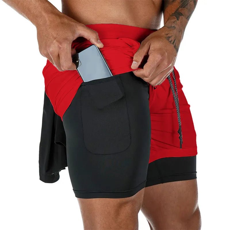 Camo Running Basketball 2 In 1 Quick Dry Men Gym Sports Shorts Workout Training Fitness Jogging Pants Breathable High elasticity - منصة بي مارت للتسوق الإلكترونيCamo Running Basketball 2 In 1 Quick Dry Men Gym Sports Shorts Workout Training Fitness Jogging Pants Breathable High elasticity