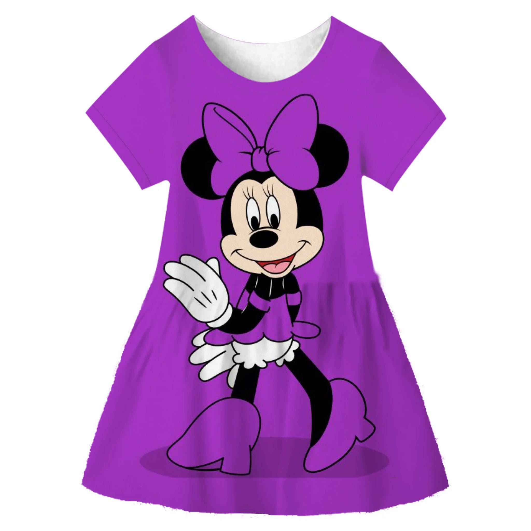 Disney Minnie Mouse Cartoon Print Baby Children Girls Kids Dress Cute Birthday Party Princess Christmas Dress for Baby Girls - منصة بي مارت للتسوق الإلكترونيDisney Minnie Mouse Cartoon Print Baby Children Girls Kids Dress Cute Birthday Party Princess Christmas Dress for Baby Girls