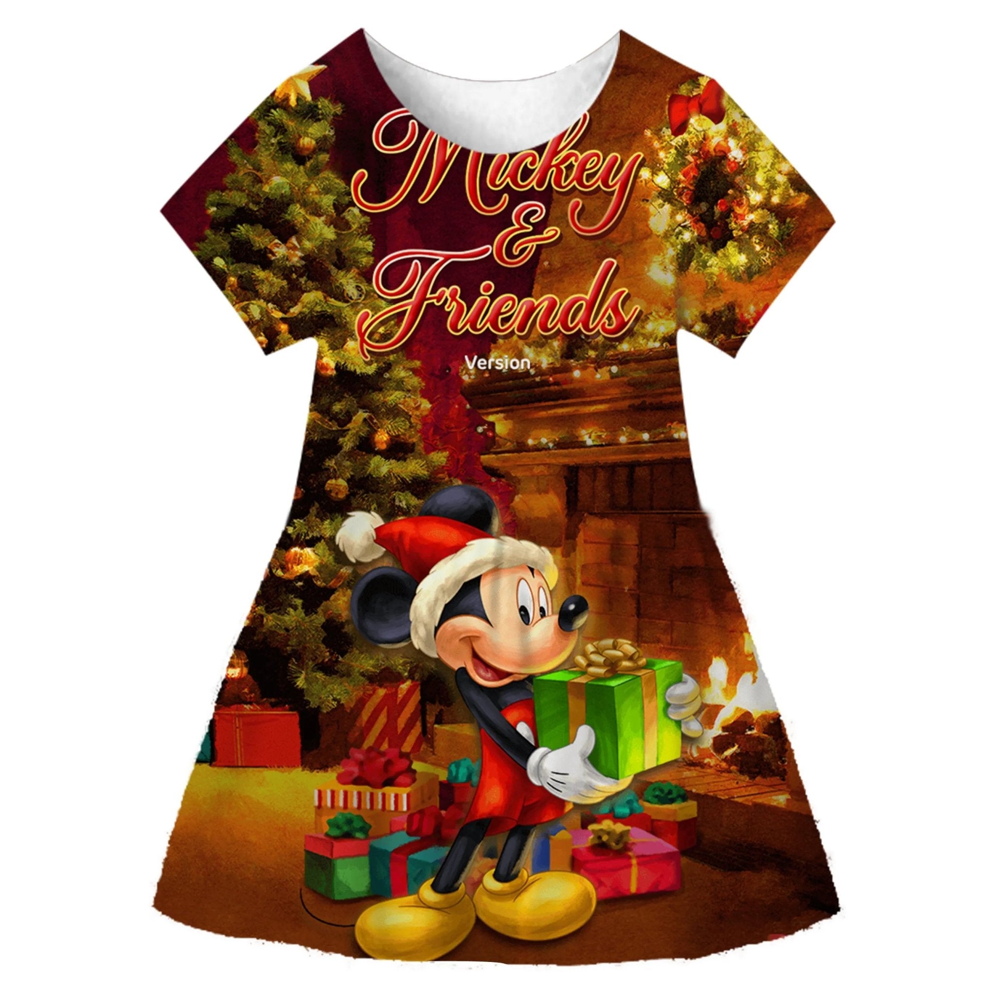 Disney Minnie Mouse Cartoon Print Baby Children Girls Kids Dress Cute Birthday Party Princess Christmas Dress for Baby Girls - منصة بي مارت للتسوق الإلكترونيDisney Minnie Mouse Cartoon Print Baby Children Girls Kids Dress Cute Birthday Party Princess Christmas Dress for Baby Girls