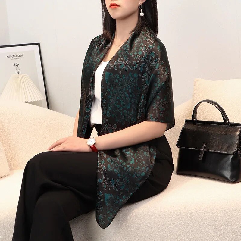 ELAIFRUIHAO الأزهار وشاح حريري شال المرأة يلتف الحجاب Foulard فام باندانا طباعة كبيرة 110 سنتيمتر مربع الأوشحة الساتان الشالات - منصة بي مارت للتسوق الإلكترونيELAIFRUIHAO الأزهار وشاح حريري شال المرأة يلتف الحجاب Foulard فام باندانا طباعة كبيرة 110 سنتيمتر مربع الأوشحة الساتان الشالات