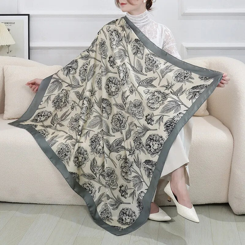 ELAIFRUIHAO الأزهار وشاح حريري شال المرأة يلتف الحجاب Foulard فام باندانا طباعة كبيرة 110 سنتيمتر مربع الأوشحة الساتان الشالات - منصة بي مارت للتسوق الإلكترونيELAIFRUIHAO الأزهار وشاح حريري شال المرأة يلتف الحجاب Foulard فام باندانا طباعة كبيرة 110 سنتيمتر مربع الأوشحة الساتان الشالات