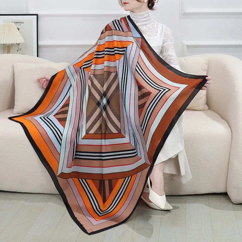 ELAIFRUIHAO الأزهار وشاح حريري شال المرأة يلتف الحجاب Foulard فام باندانا طباعة كبيرة 110 سنتيمتر مربع الأوشحة الساتان الشالات - منصة بي مارت للتسوق الإلكترونيELAIFRUIHAO الأزهار وشاح حريري شال المرأة يلتف الحجاب Foulard فام باندانا طباعة كبيرة 110 سنتيمتر مربع الأوشحة الساتان الشالات