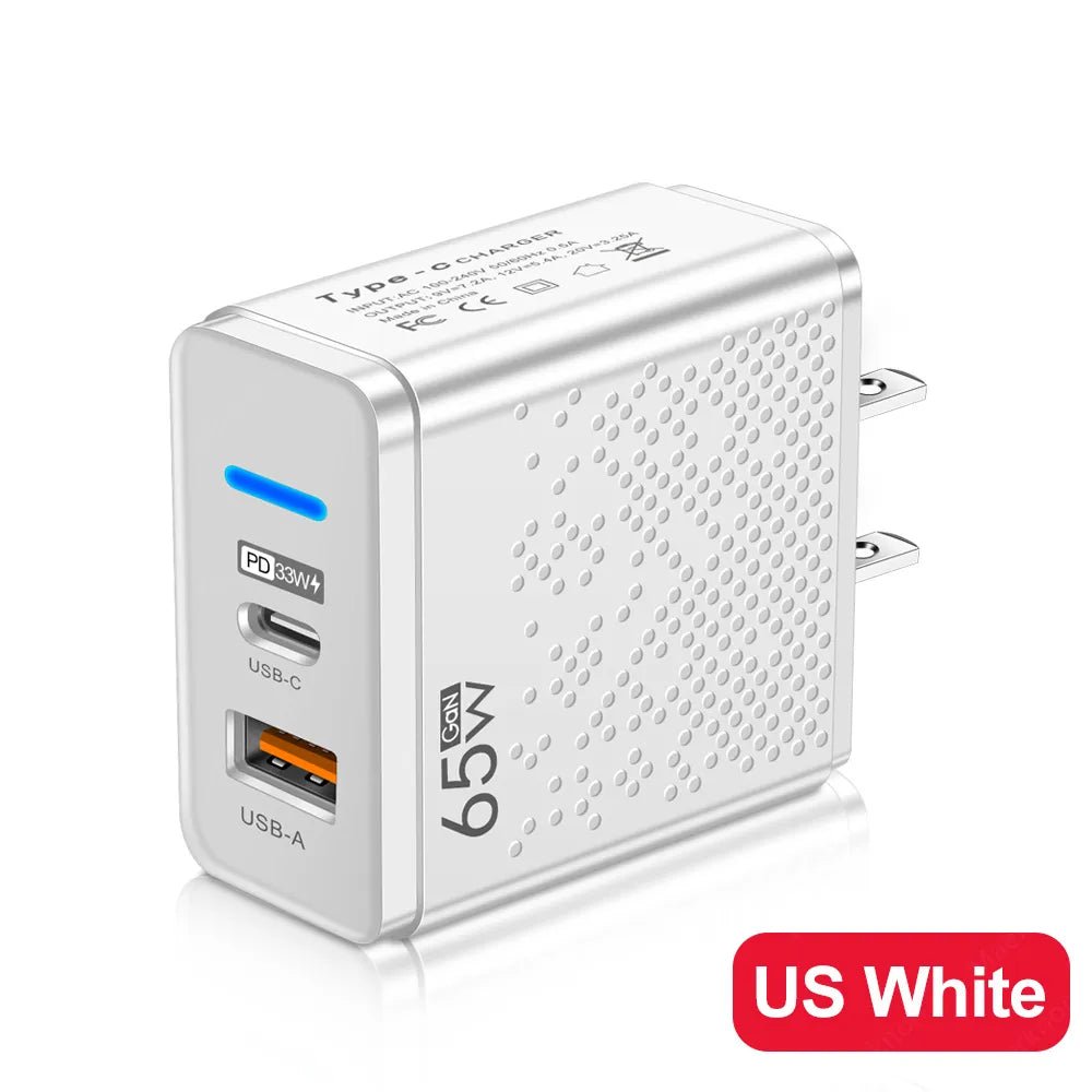 GaN 65 واط USB C شاحن PD نوع C شحن سريع الجدار محول آيفون 14 13 شاومي سامسونج ماك بوك سريع Charge3.0 شاحن الهاتف بي مارت - منصة بي مارت للتسوق الإلكترونيGaN 65 واط USB C شاحن PD نوع C شحن سريع الجدار محول آيفون 14 13 شاومي سامسونج ماك بوك سريع Charge3.0 شاحن الهاتف بي مارت