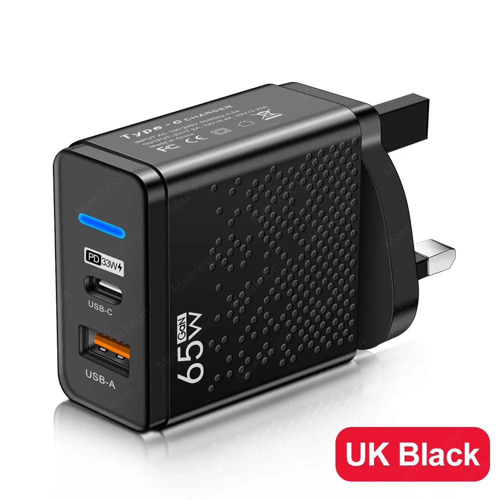 GaN 65 واط USB C شاحن PD نوع C شحن سريع الجدار محول آيفون 14 13 شاومي سامسونج ماك بوك سريع Charge3.0 شاحن الهاتف بي مارت - منصة بي مارت للتسوق الإلكترونيGaN 65 واط USB C شاحن PD نوع C شحن سريع الجدار محول آيفون 14 13 شاومي سامسونج ماك بوك سريع Charge3.0 شاحن الهاتف بي مارت