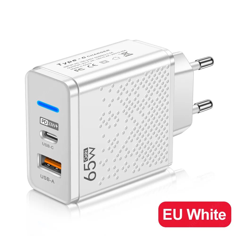 GaN 65 واط USB C شاحن PD نوع C شحن سريع الجدار محول آيفون 14 13 شاومي سامسونج ماك بوك سريع Charge3.0 شاحن الهاتف بي مارت - منصة بي مارت للتسوق الإلكترونيGaN 65 واط USB C شاحن PD نوع C شحن سريع الجدار محول آيفون 14 13 شاومي سامسونج ماك بوك سريع Charge3.0 شاحن الهاتف بي مارت