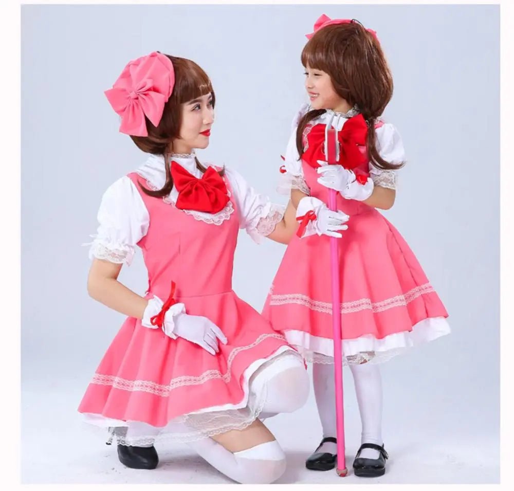 Girls Pink Card Captor Sakura Kinomoto Sakura Princess Dress Cosplay Costume Lolita Dress Costumes For Kids Party - منصة بي مارت للتسوق الإلكترونيGirls Pink Card Captor Sakura Kinomoto Sakura Princess Dress Cosplay Costume Lolita Dress Costumes For Kids Party