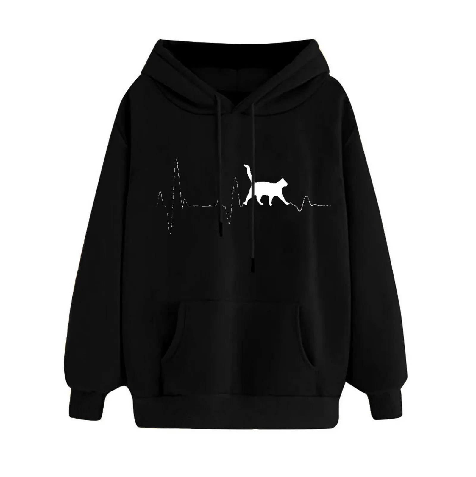 Korean Fashion Hoodie For Women Hand Heart Graphic Sweatshirt Hooded Pullover Loose Long Sleeve Top Women Autumn Clothes 2023 - منصة بي مارت للتسوق الإلكترونيKorean Fashion Hoodie For Women Hand Heart Graphic Sweatshirt Hooded Pullover Loose Long Sleeve Top Women Autumn Clothes 2023