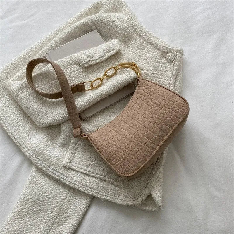 Lady Felt Armpit Design Luxury Tote Released Fashion Ladies Handbag Under Crescent Small Square Bag - منصة بي مارت للتسوق الإلكترونيLady Felt Armpit Design Luxury Tote Released Fashion Ladies Handbag Under Crescent Small Square Bag