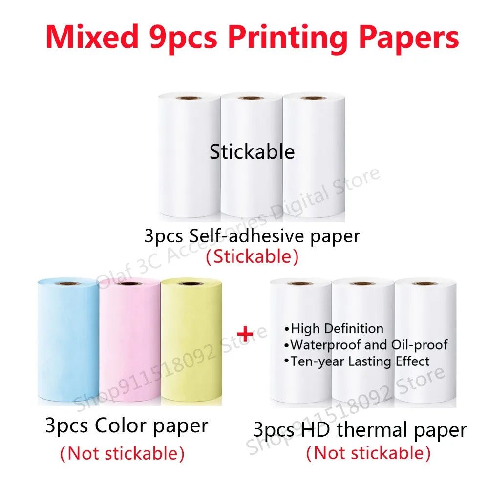 Meow Mini Label Printer Thermal Portable Printers Stickers Paper Inkless Wireless Impresora Portátil 200dpi Android IOS 57mm - منصة بي مارت للتسوق الإلكترونيMeow Mini Label Printer Thermal Portable Printers Stickers Paper Inkless Wireless Impresora Portátil 200dpi Android IOS 57mm